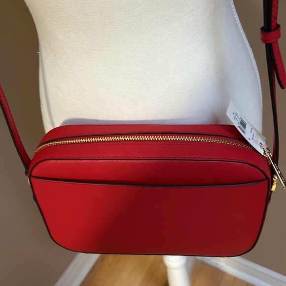 NWT Michale Kors Jet Set Large Saffiano Leather Crossbody Bag - Picture 8 of 9